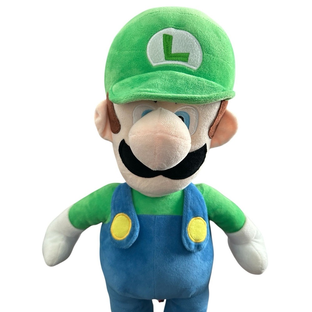 2021 Nintendo Super Mario Bros Luigi Plush Doll 25" - Picture 10 of 13